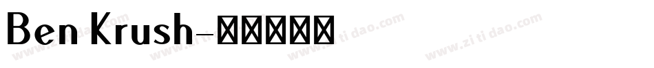 Ben Krush字体转换